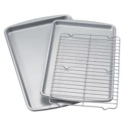 Food Network™ 3-pc. Nonstick Cookie Sheet Set With Cooling Rack