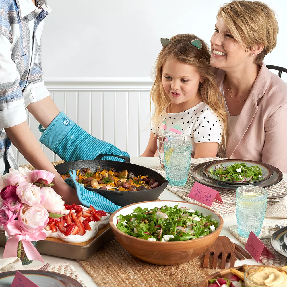 Food Network™ Stripe Silicone Oven Mitt - Image 2