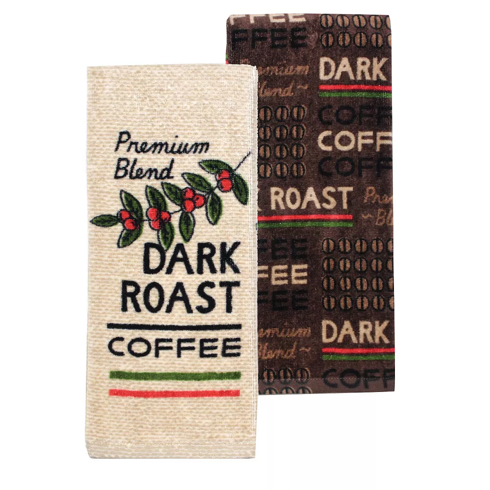 Food Networkâ„¢ Dark Roast Coffee Kitchen Towel 2-pk.