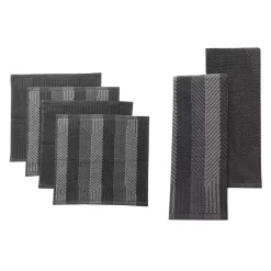 Food Network™ Striped Kitchen Towel & Dishcloth Multi-Pack