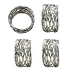 Food Network™ Metallic Twist Napkin Rings 4-pk.