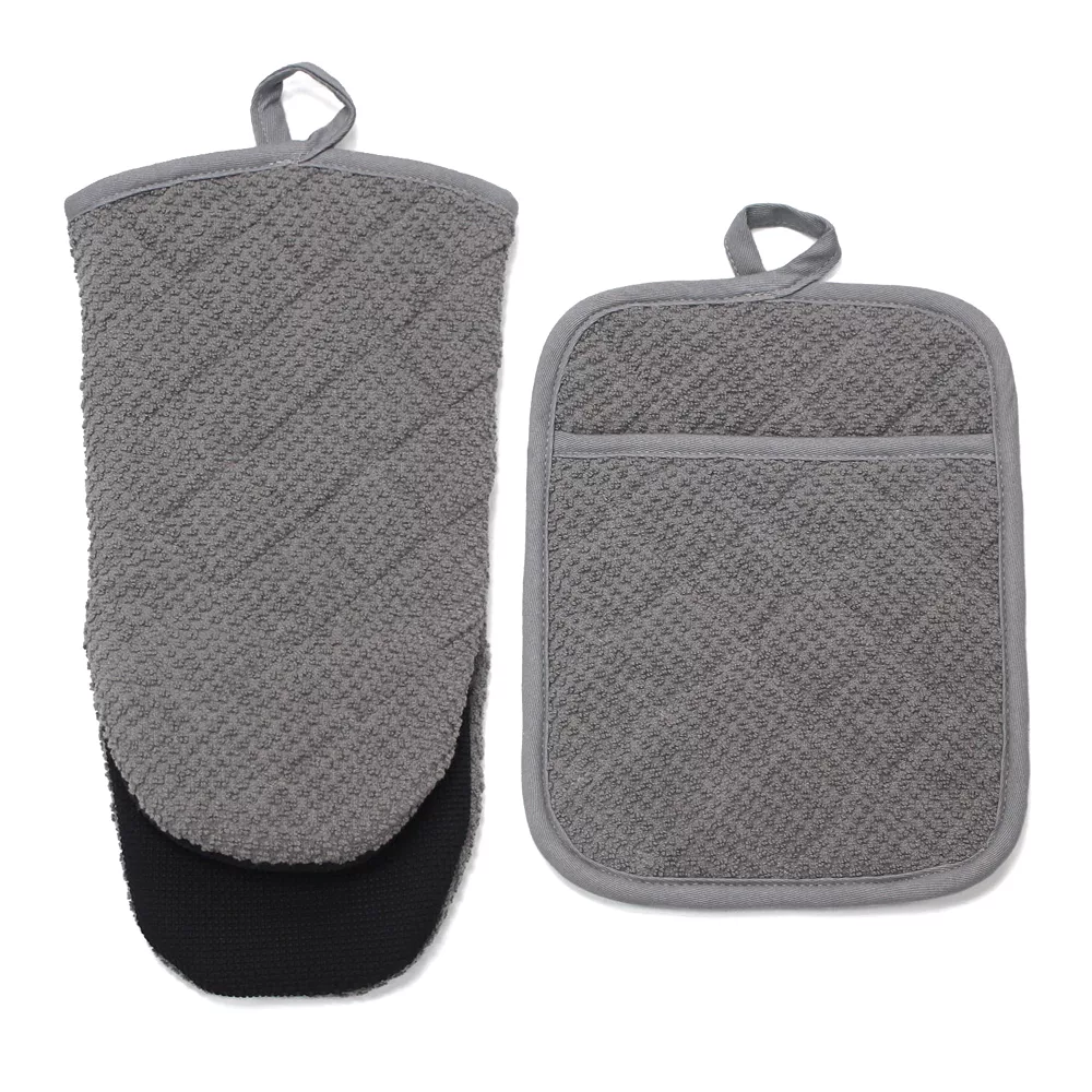 Food Network™ Terry Neoprene Oven Mitt & Pot Holder Set