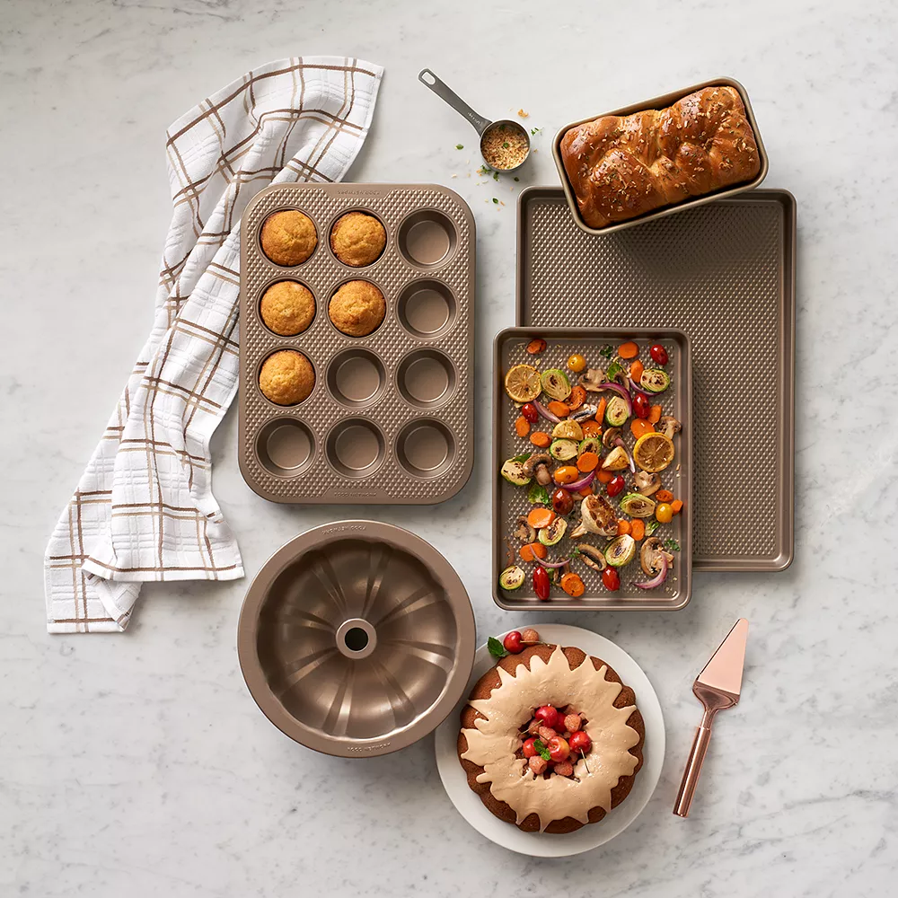 Food Network™ Textured Performance Series 12-Cup Nonstick Muffin Pan - Image 2