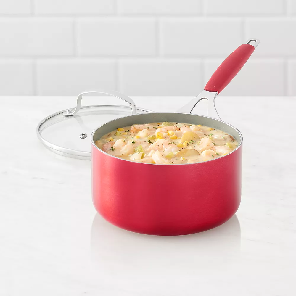 Food Network™ 2.5-qt. Ceramic Saucepan With Lid - Image 2