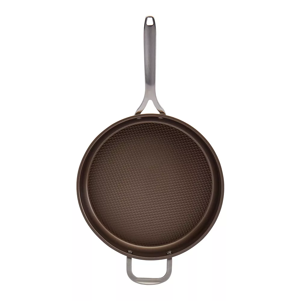 Food Network™ Textured Titanium 12-in. Nonstick Covered Deep Skillet - Image 2