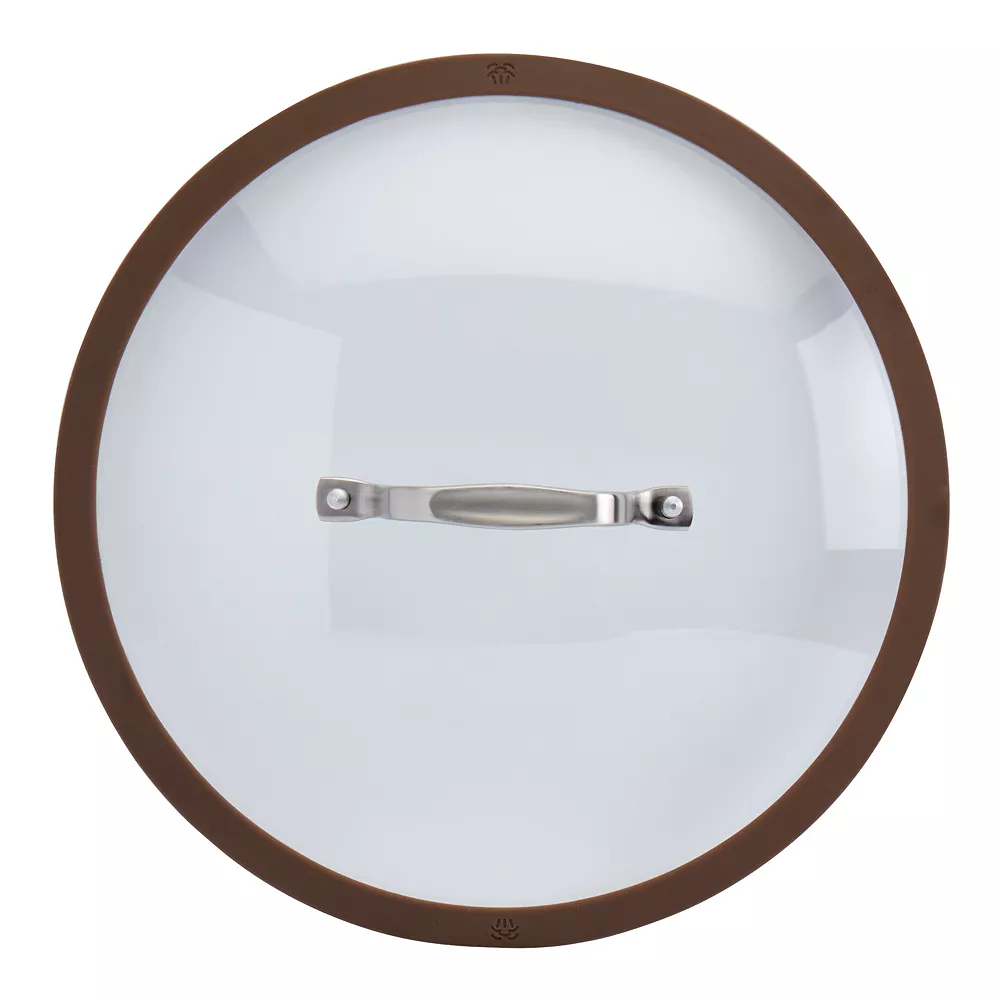 Food Network™ Textured Titanium 12-in. Nonstick Covered Deep Skillet - Image 3