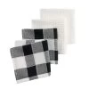 Food Network™ Black & White Buffalo Check Dishcloth 4-pk.