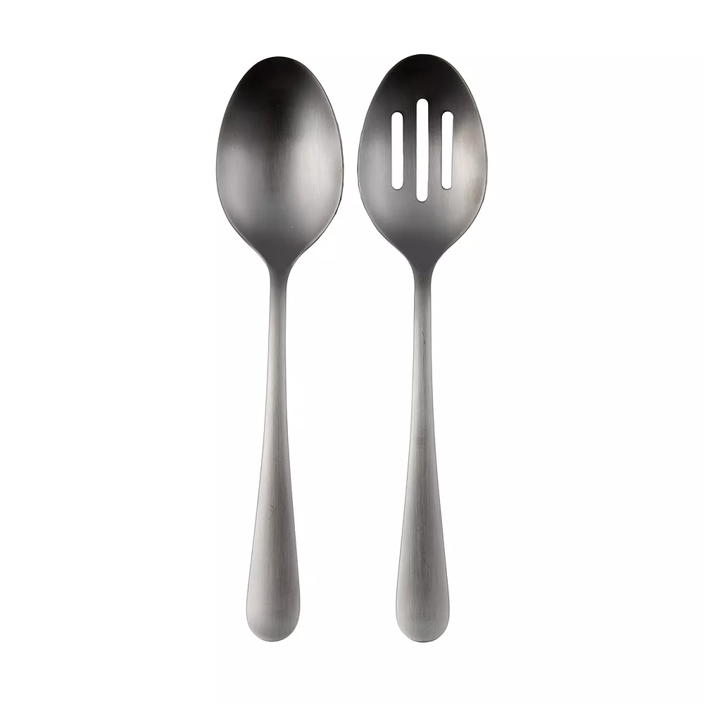 Food Network™ 2-pc. Flat Iron Serving Spoon & Slotted Spoon Set