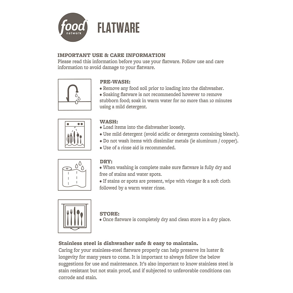 Food Network™ 4-pc. Flat Iron Dinner Fork Set - Image 2