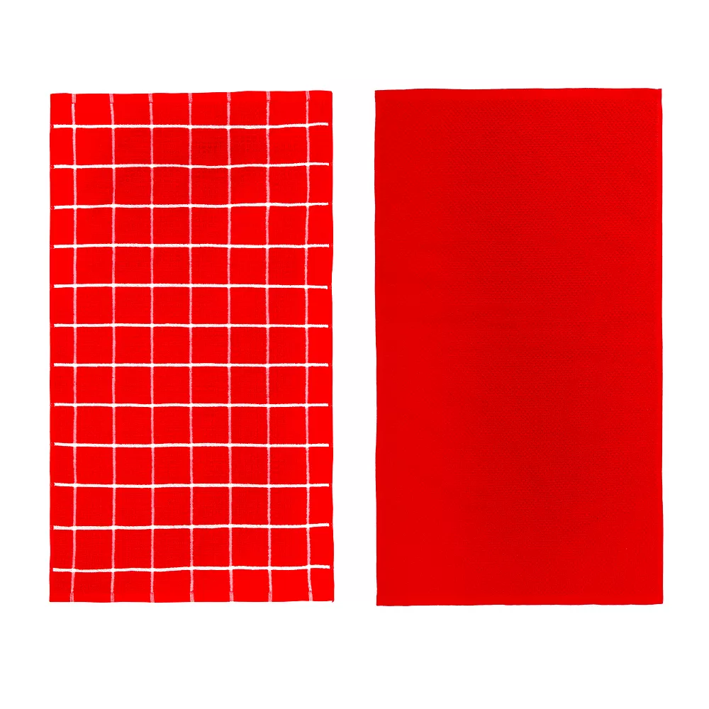 Food Network™ Windowpane Grid Kitchen Towel 2-pk. - Image 2