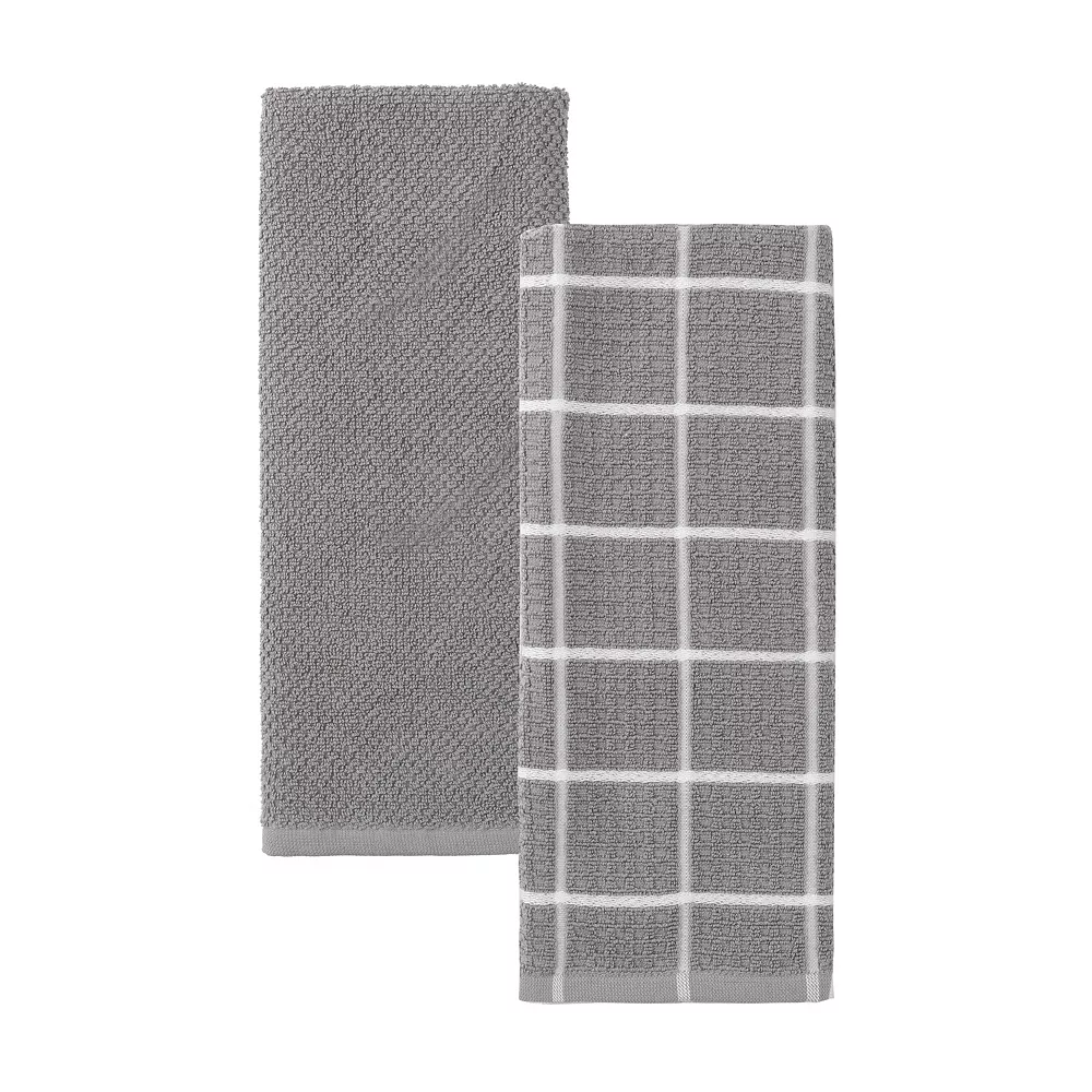 Food Network™ Windowpane Grid Kitchen Towel 2-pk.