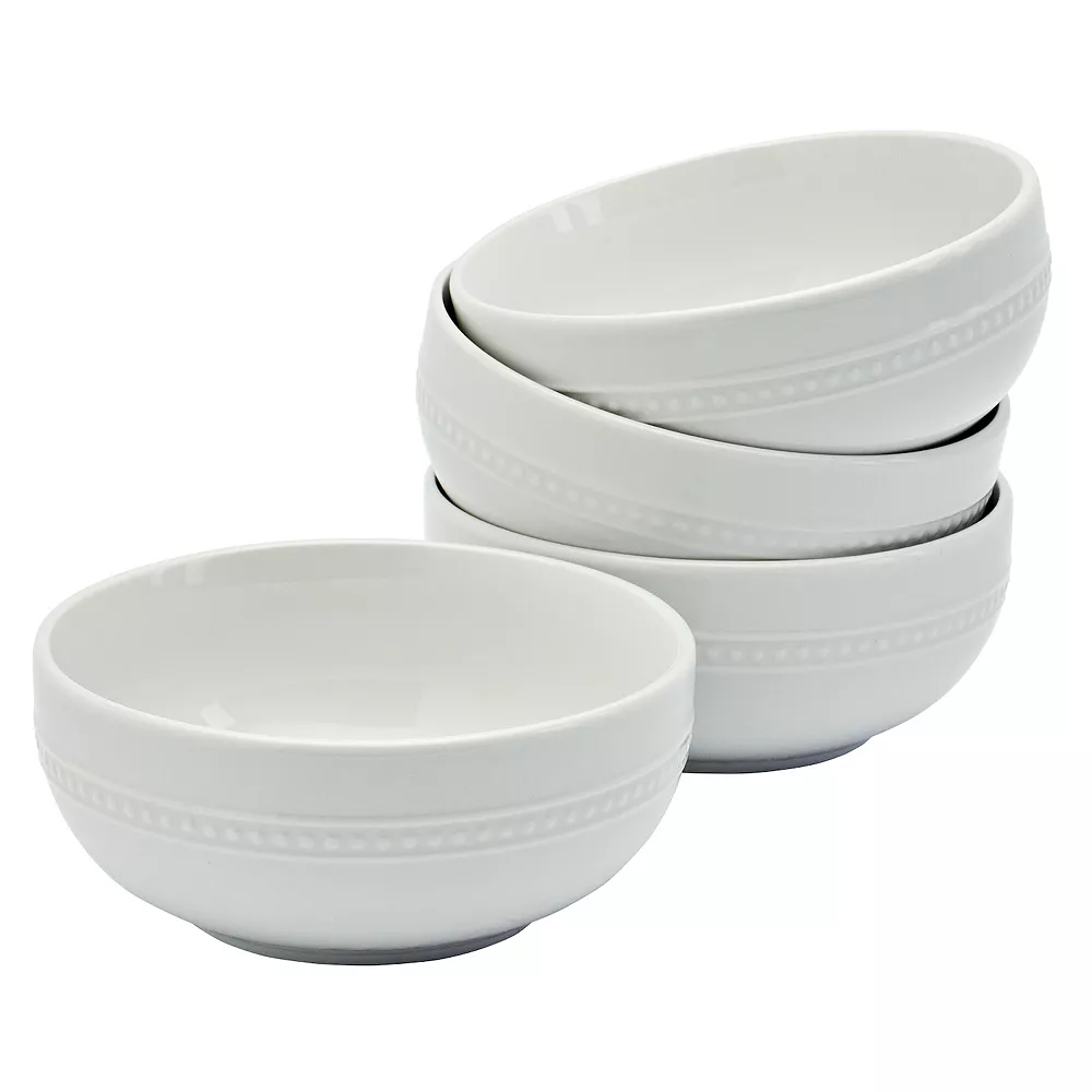 Food Network™ 4-pc. Beaded Cereal Bowl Set
