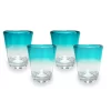 Food Network™ 4-pc. Turquoise Ombre Acrylic Double Old-Fashioned Glass Set