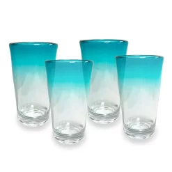 Food Network™ 4-pc. Turquoise Ombre Acrylic Highball Glass Set
