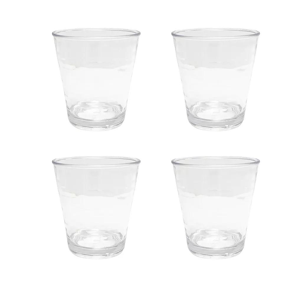 Food Network™ 4-pc. Clear Textured Acrylic Double Old-Fashioned Glass Set - Image 2
