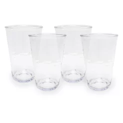 Food Network™ 4-pc. Clear Textured Acrylic Highball Glass Set