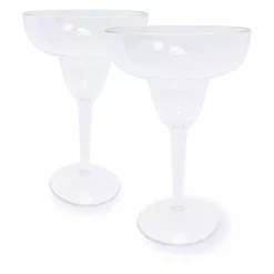 Food Network™ 2-pc. Clear Textured Acrylic Margarita Glass Set