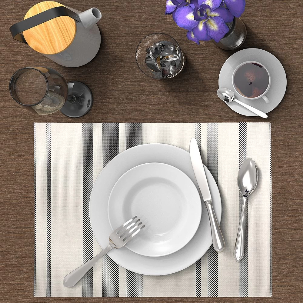 Food Network™ Farmstead Stripe Woven Placemat 4-pk. - Image 2