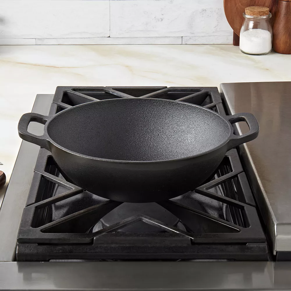 Food Network™ Pre-Seasoned Cast-Iron Wok - Image 5